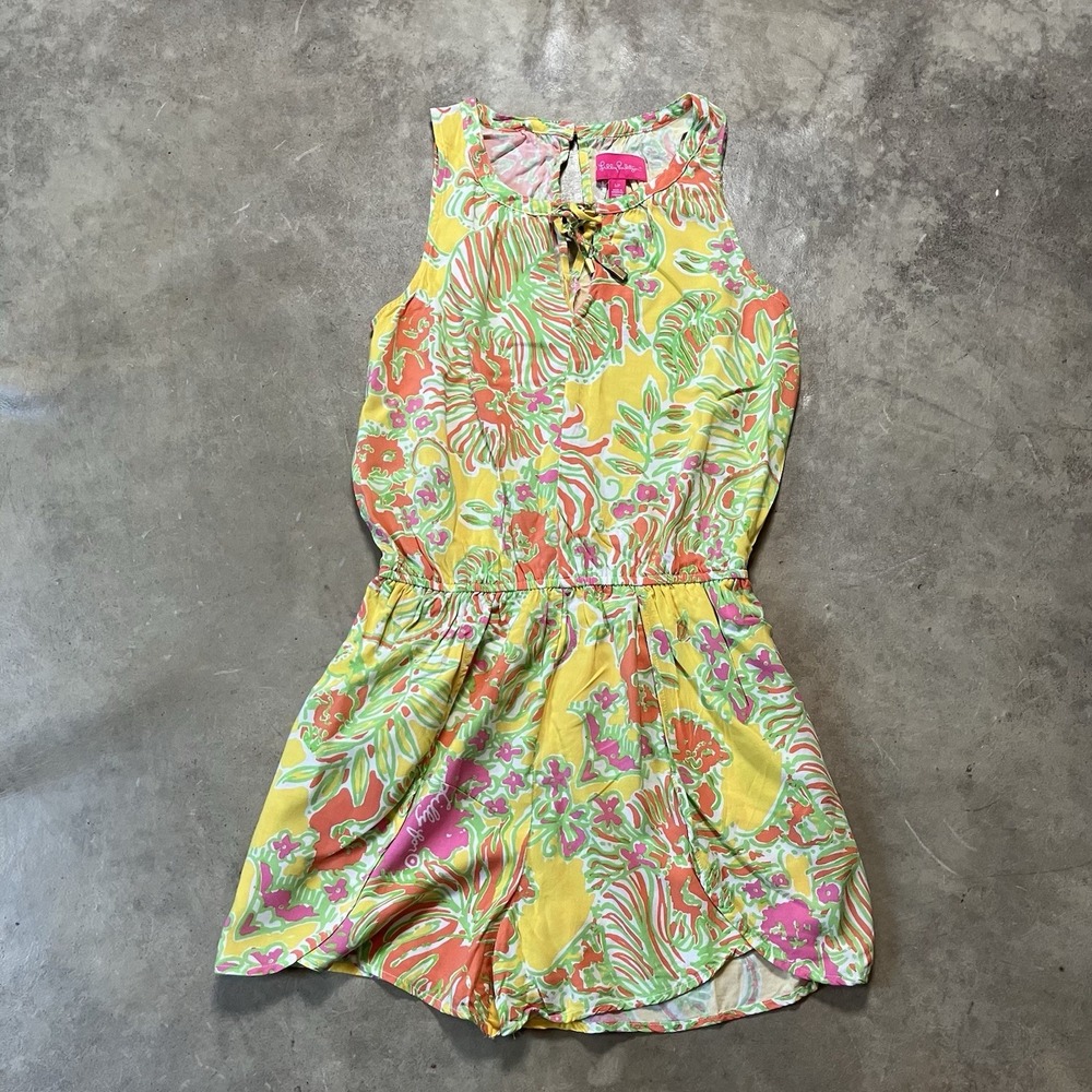 Lilly Pulitzer for Target Challis Romper in Happy Place Womens Size Small